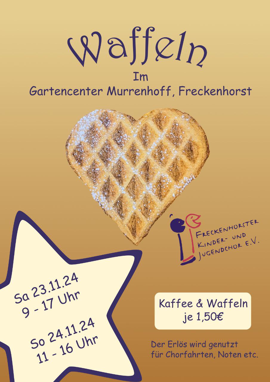 Poster Waffelverkauf 2024